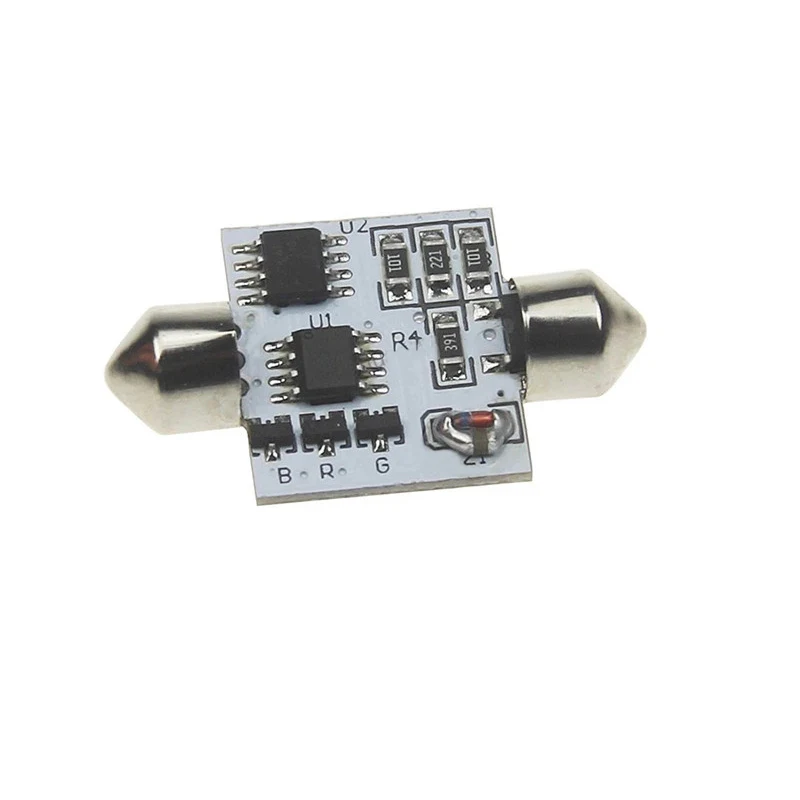 4 шт. RGB C5W 5050 6LED 39 мм Festoon Dome светильник автомобильные лампы лампа для чтения 31 36 41 |