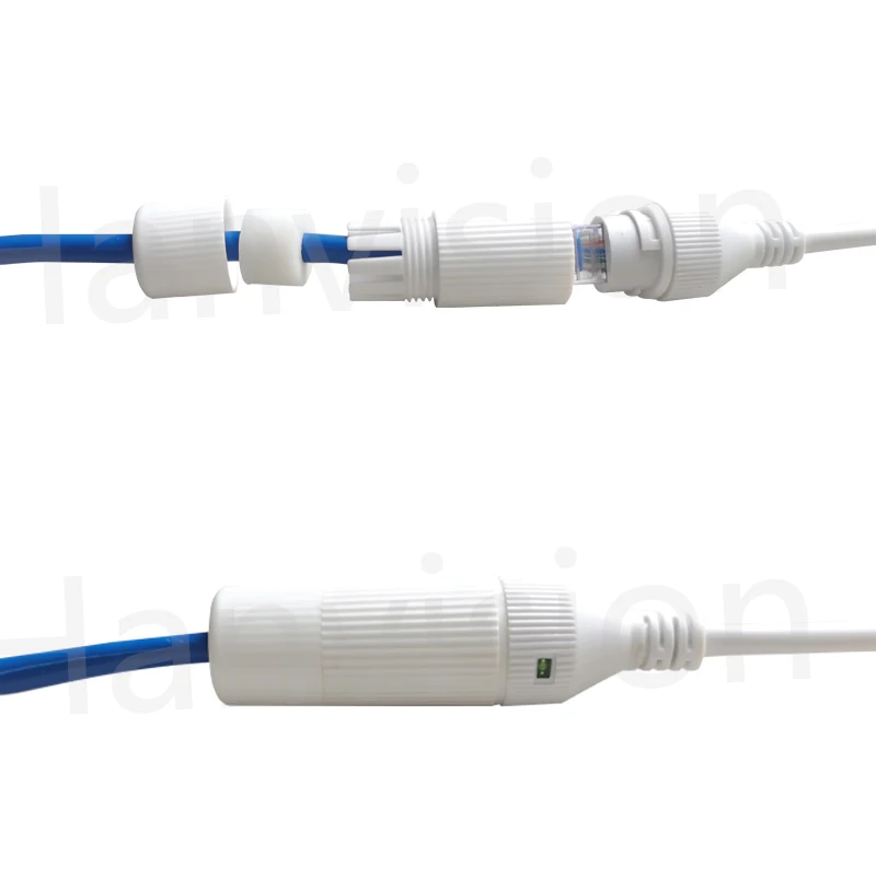 Фото Водонепроницаемый коннектор RJ45 с небольшими отверстиями, 10 шт./лот, крышка клеммы, оболочка для IP-камеры видеонаблюдения, аксессуары для CCTV №3