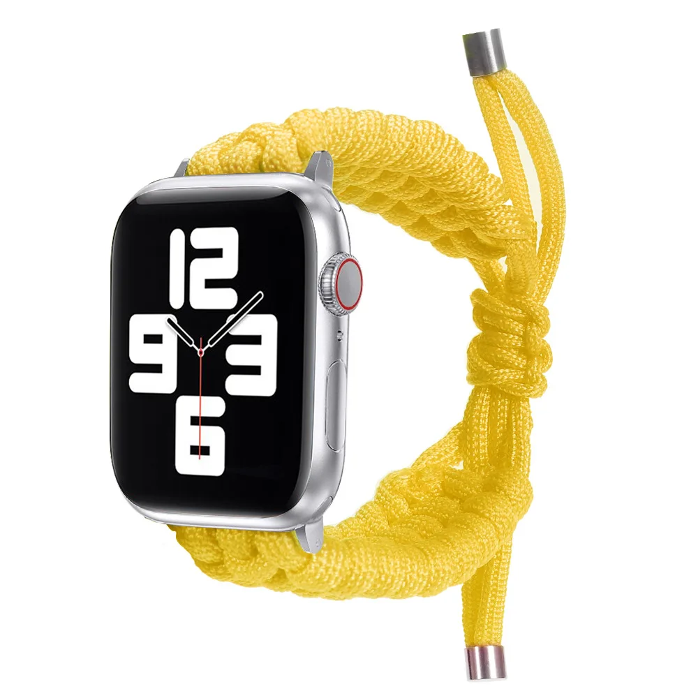 Ремешок для Apple Watch Band 38 мм 40 42 44 iwatch 1 2 3 4 5 6 SE спортивный нейлоновый Плетеный