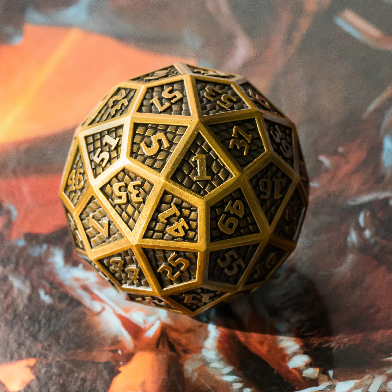 Cusdie 60 кубика гигантские Древние Металлические игральные кубики D60 кости DND для D &