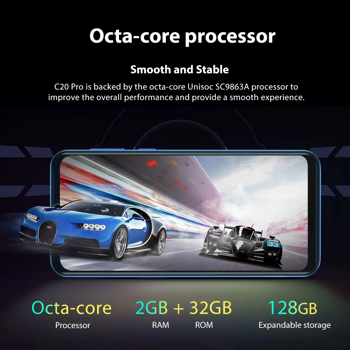 Смартфон BLACKVIEW OSCAL C20 Pro 2 + 32 ГБ 6 088 дюйма 3380 мА ч двойная камера Android 11 - купить по