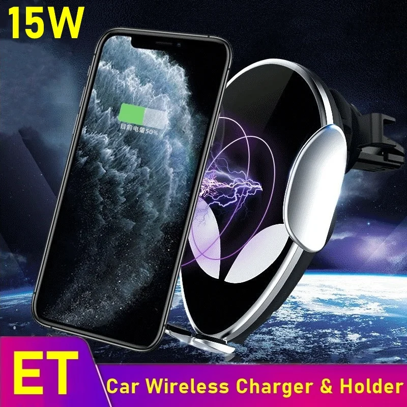 

ET 15W автомобильное беспроводное зарядное устройство для быстрой зарядки универсальный для Iphone XS 11 XR 12 Pro Max в автомобиле, устанавливаемое на ...