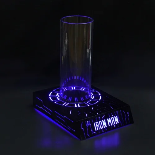 Светло-серый 1/1 Ironman MK7 MK46 MK42 шлем с подсветкой платформа для косплея Sence DIY - Цвет: Светло-серый