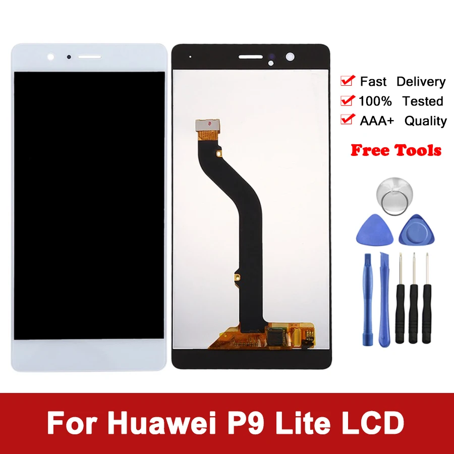 

5,2 ''ЖК дисплей для HUAWEI P9 Lite дисплей, сенсорный экран, дигитайзер, для сборки, с корпусом, для Huawei P9 Lite G9 ЖК-дисплей VNS-L31 L21