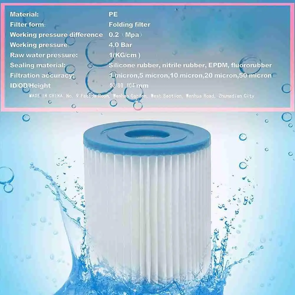 

Inflatable Swimming Pool Filter Filter Element Outdoor Pool Pump Accessories Filter Swimming G0L2