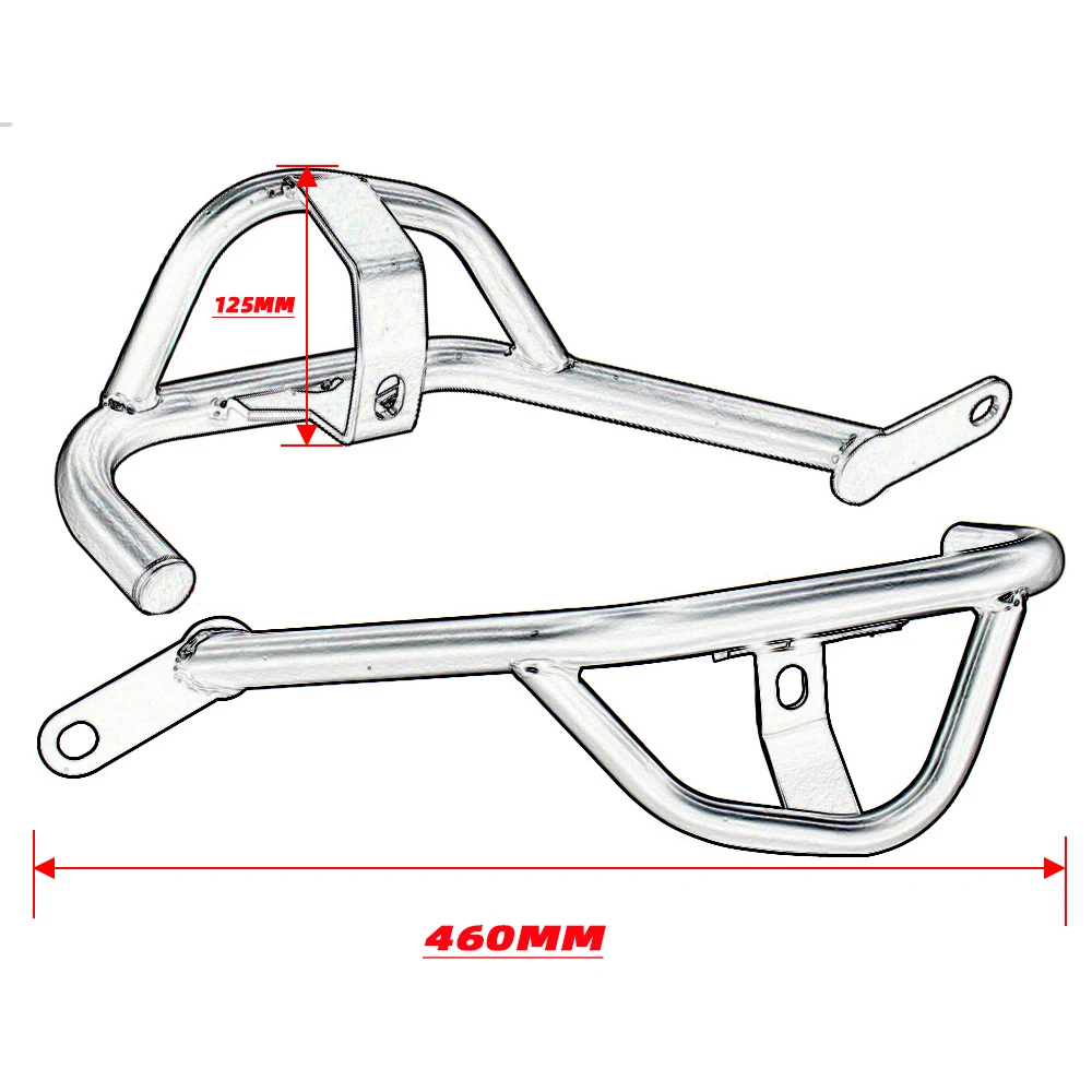 Передние защитные бамперы для двигателя мотоцикла KAWASAKI Z650 защитная рама бампера