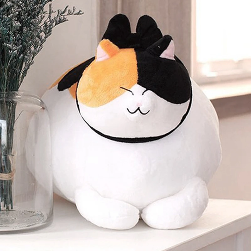 Популярная плюшевая подушка 25/40 см для кошек с большим хлебом счастливый кот