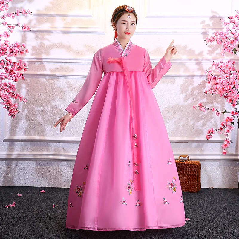 Винтажная традиционная корейская одежда Hanbok женская для взрослых корейские