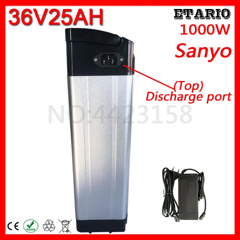Литиевая батарея для электровелосипеда Sanyo 36 В 500 Вт 1000 25 Ач 10 14 18 20 21 28 Ач|Батарея
