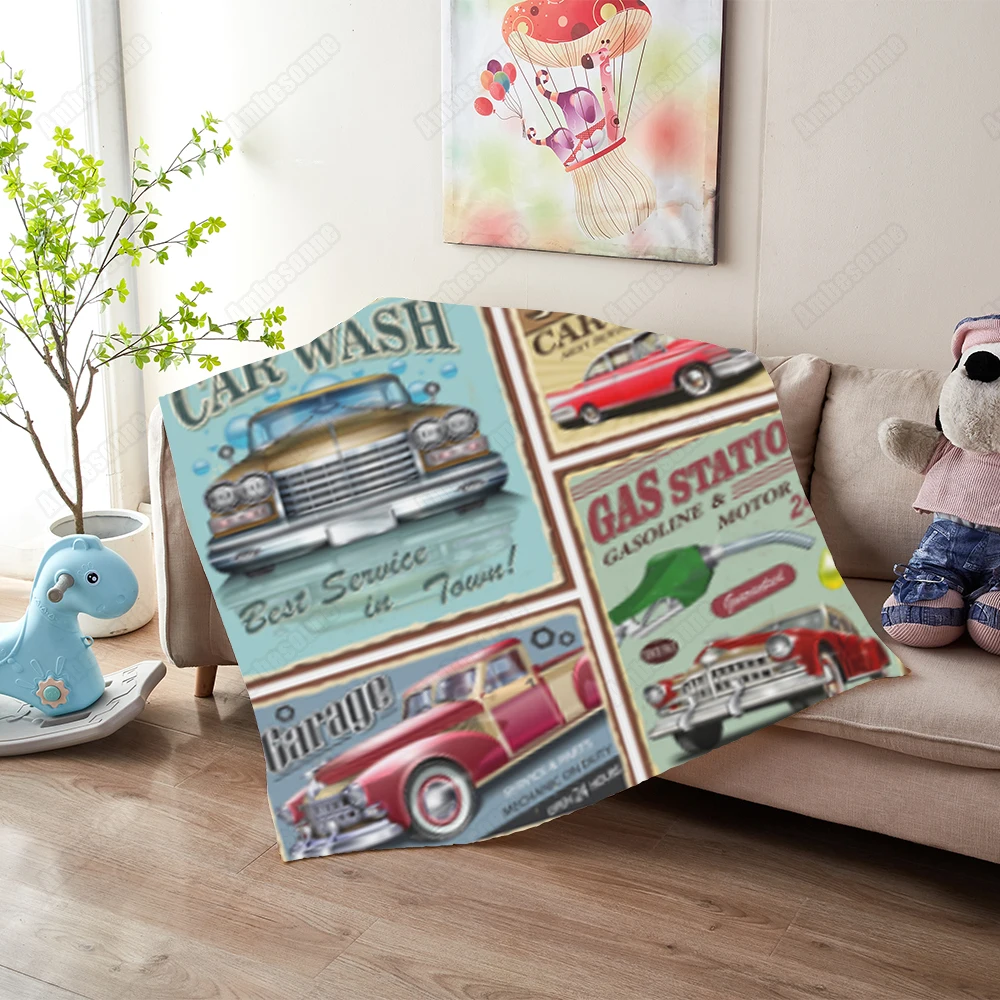 

24-hour Car Service Print Blanket Summer Blanket Kids Adult Blankets for Beds Sofa Blanket Outdoor Picnic Blanket Custom Blanket