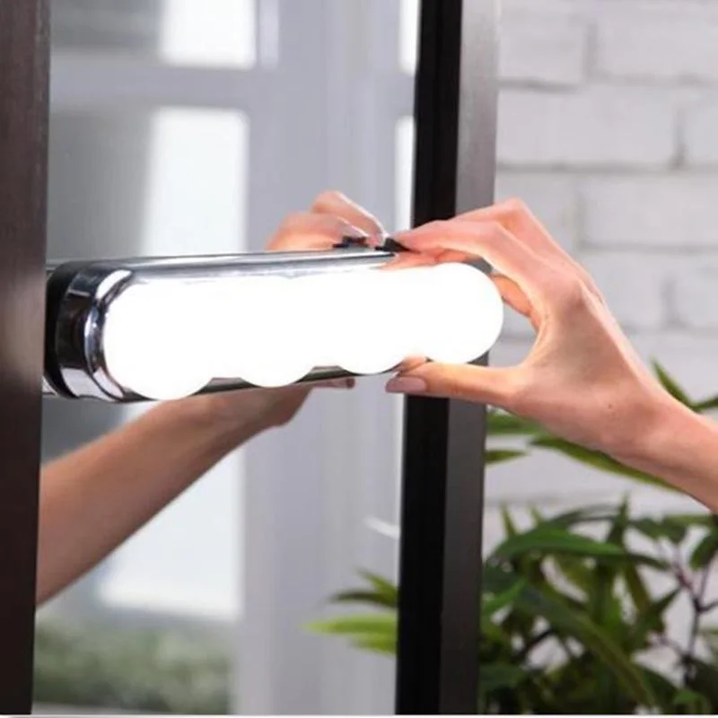 Новый Портативный 4 светодиодный лампы студия Make Up светильник супер яркий