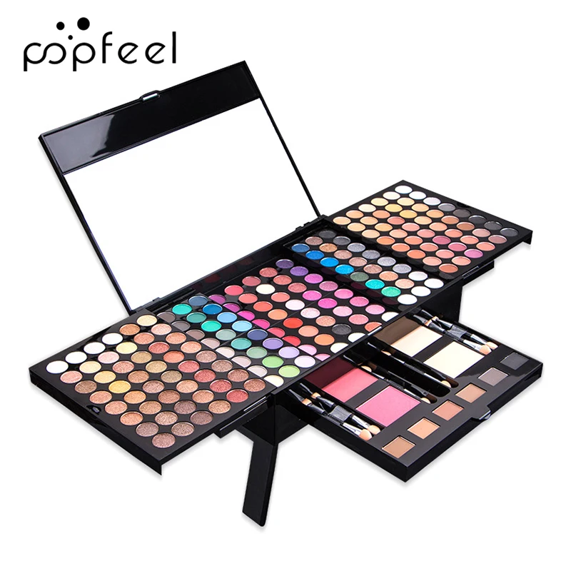 194 Colors Make Up Palette with Eyeshadow Blusher Eyebrow Powder Face Concealer Eyeliner Pencil A Mirror All-in-One Makeup Set