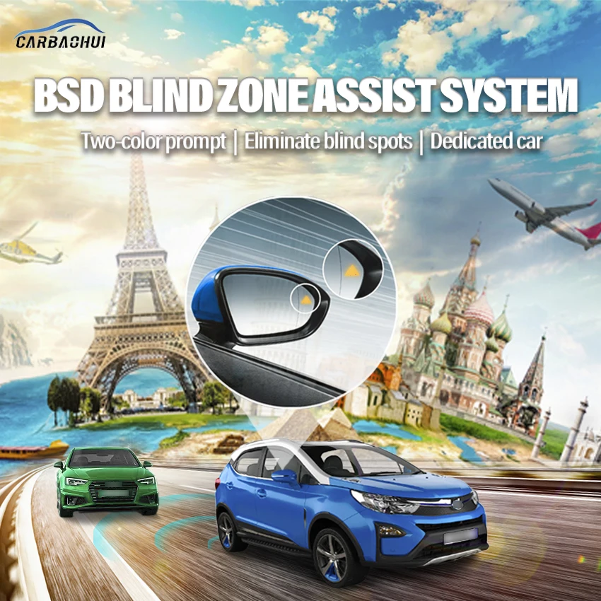 

Car BSD BSM BSA Blind Area Spot Warning Drive Mirror Rear Radar Microwave Detection System For BYD Yuan 2016