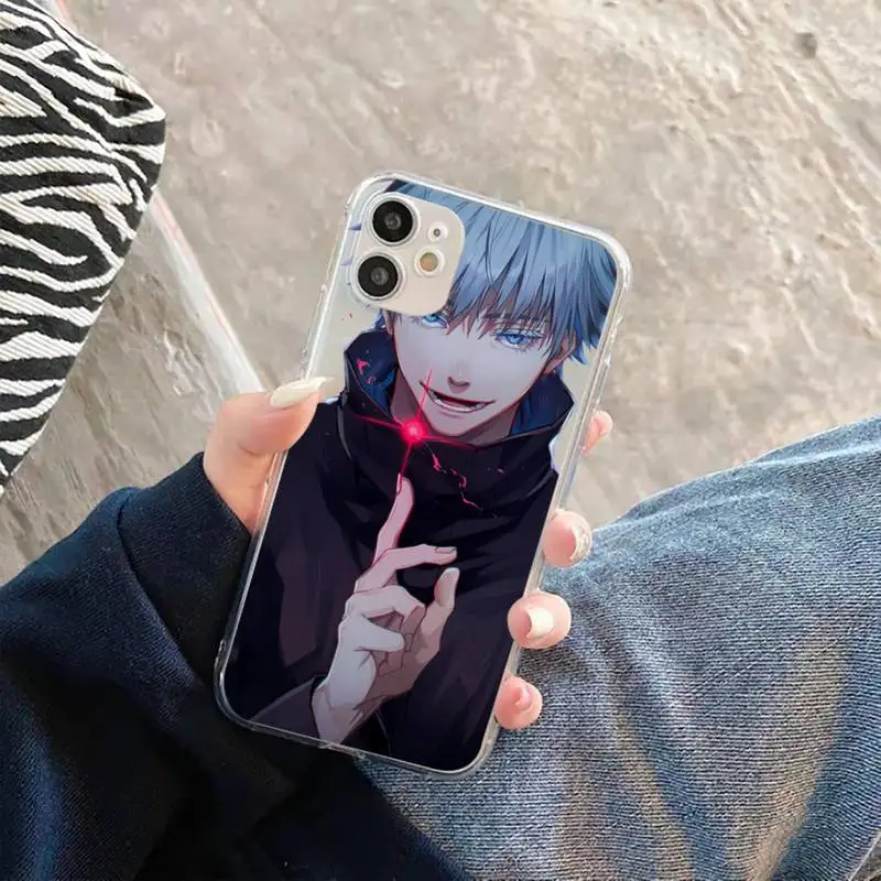 

Jujutsu Kaisen Yuji Itadori Fushiguro Phone Case Transparent soft For iphone 5 5s 5c se 6 6s 7 8 11 12 plus mini x xs xr pro max