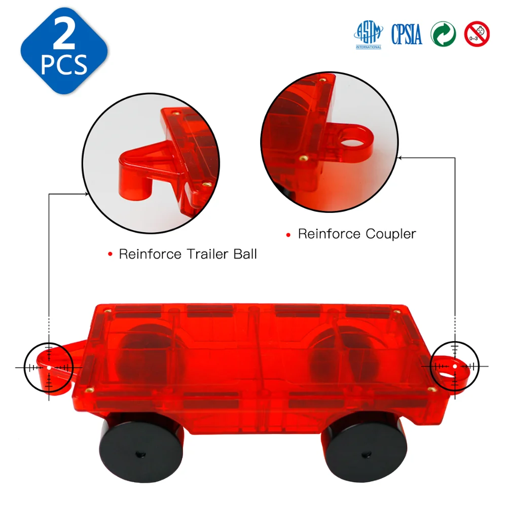 Автомобильный набор из 2 предметов подходит для магнитных блоков растягивается и