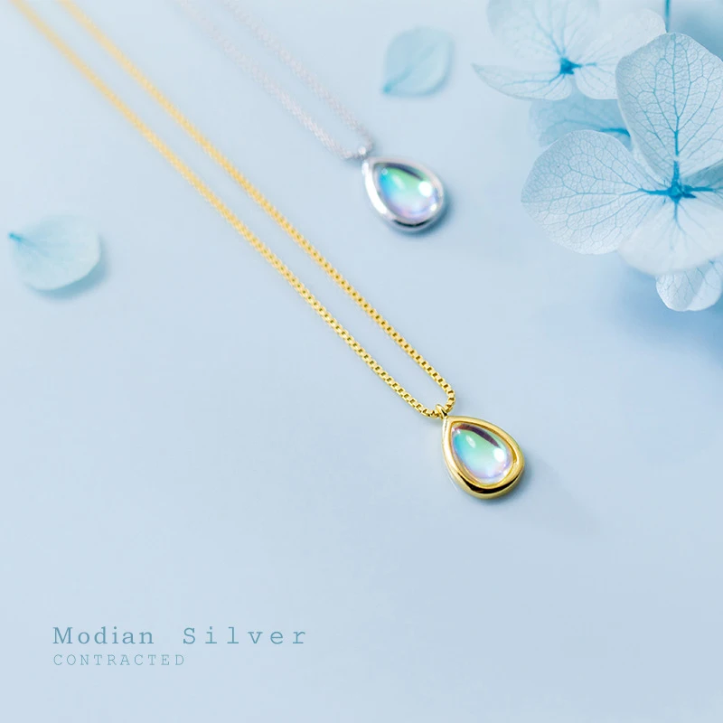 Modian оригинальный бренд капли Разноцветные кристаллы ослепительное ожерелье для