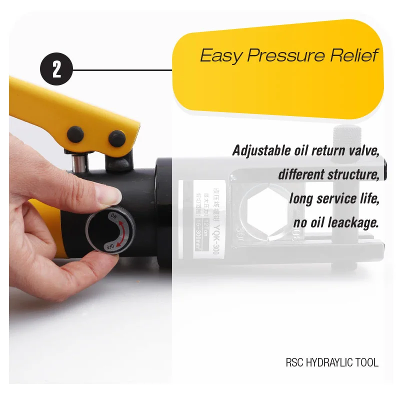 16-300 мм гидравлические щипцы 16 тонный гидравлический YQK-300 Батарея кабельный