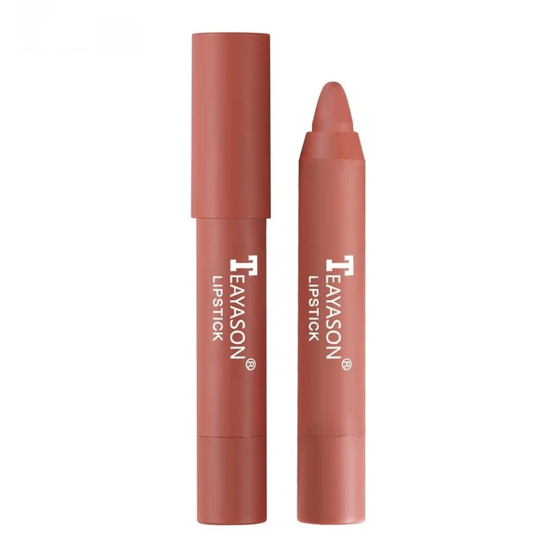 

Matte Lipstick Color Moisturizing Lip Gloss Easy To Color Lip Glaze Rotating Lipstick Pen Beauty Makeup Makeup Nude Lipstick