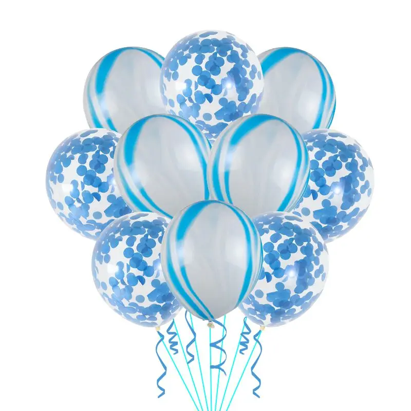 10 шт 12 дюймов Свадебные Валентинов день Святого Валентина Агатовые мраморные