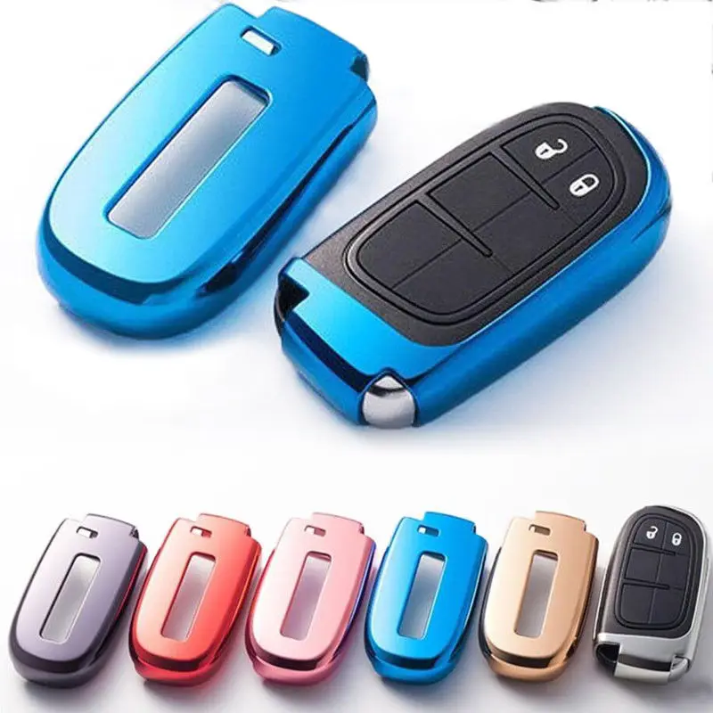 1 шт. Мягкий ТПУ Смарт брелок для дистанционного ключа чехол Jeep Chrysler Dodge|Футляр