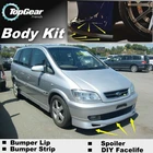 Дефлектор губ для бампера, юбка переднего спойлера для фанатов TopGear для тюнинга автомобиля, обвес, полоска