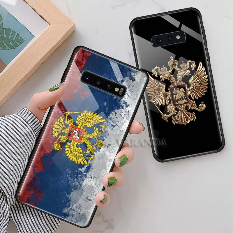 

Russia Flag Coat of Arms Case For Samsung A50 A40 A70 A71 A51 A30 A10 A10S A20S M30S J4 J6 Plus Tempered Glass Phone Cover