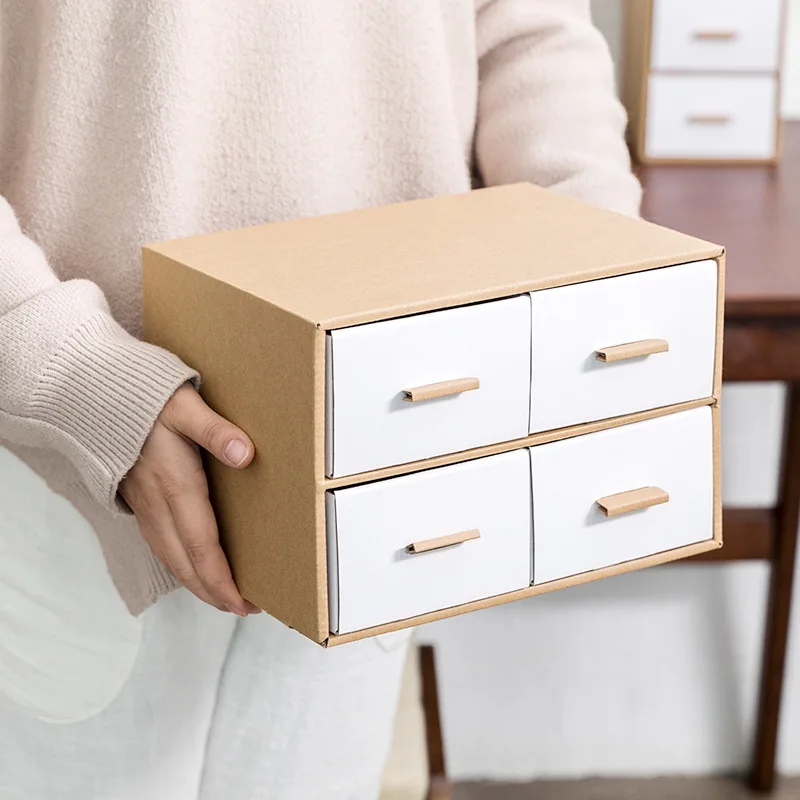 Многофункциональный настольный многоуровневый ящик для хранения бумажная