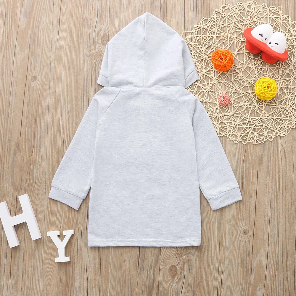 Детский свитер с капюшоном зимний хлопковый пуловер принтом облаков для