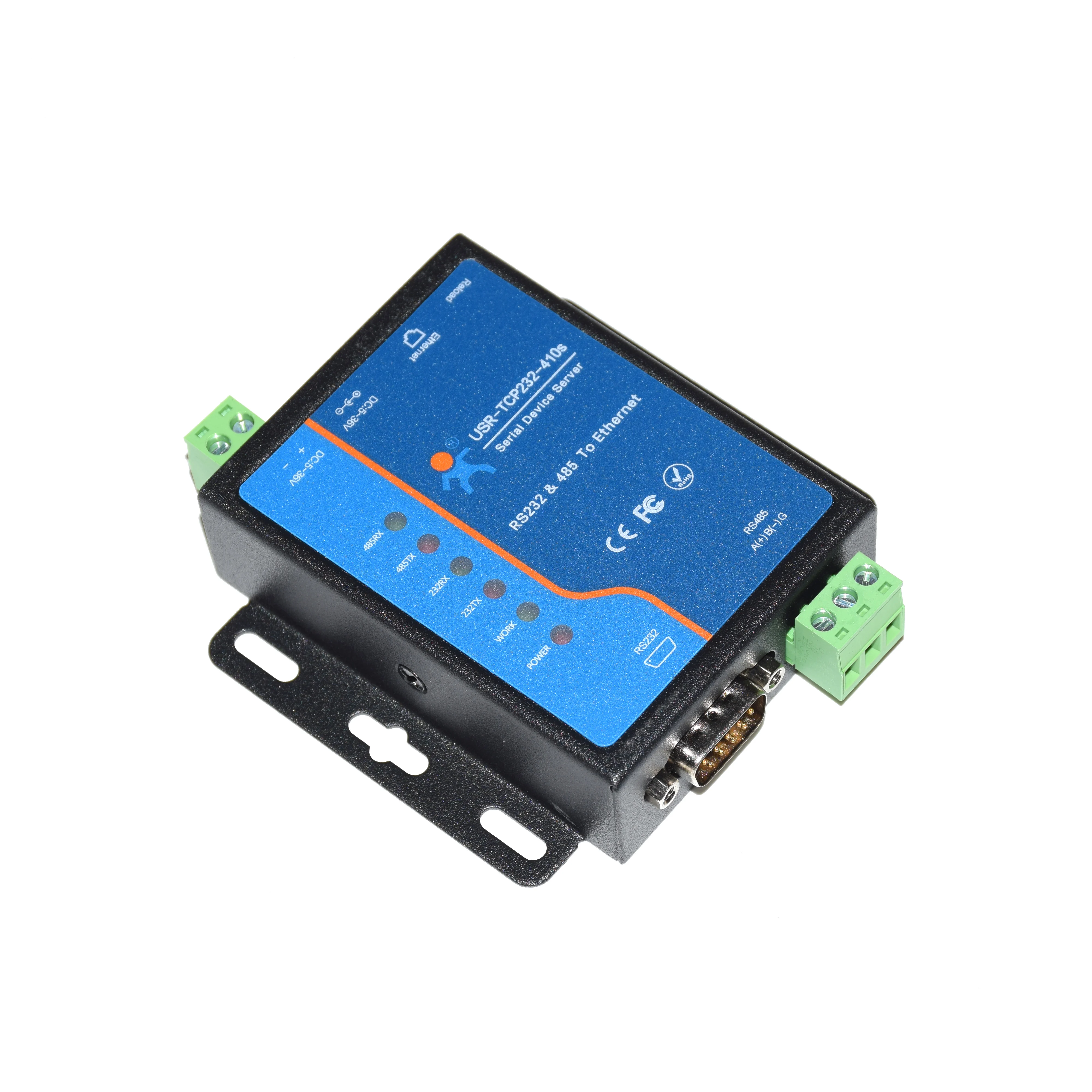 USR TCP232 410s RS232 RS485 серийный к TCP/IP модуля преобразователя с DHCP/DNS Бесплатная