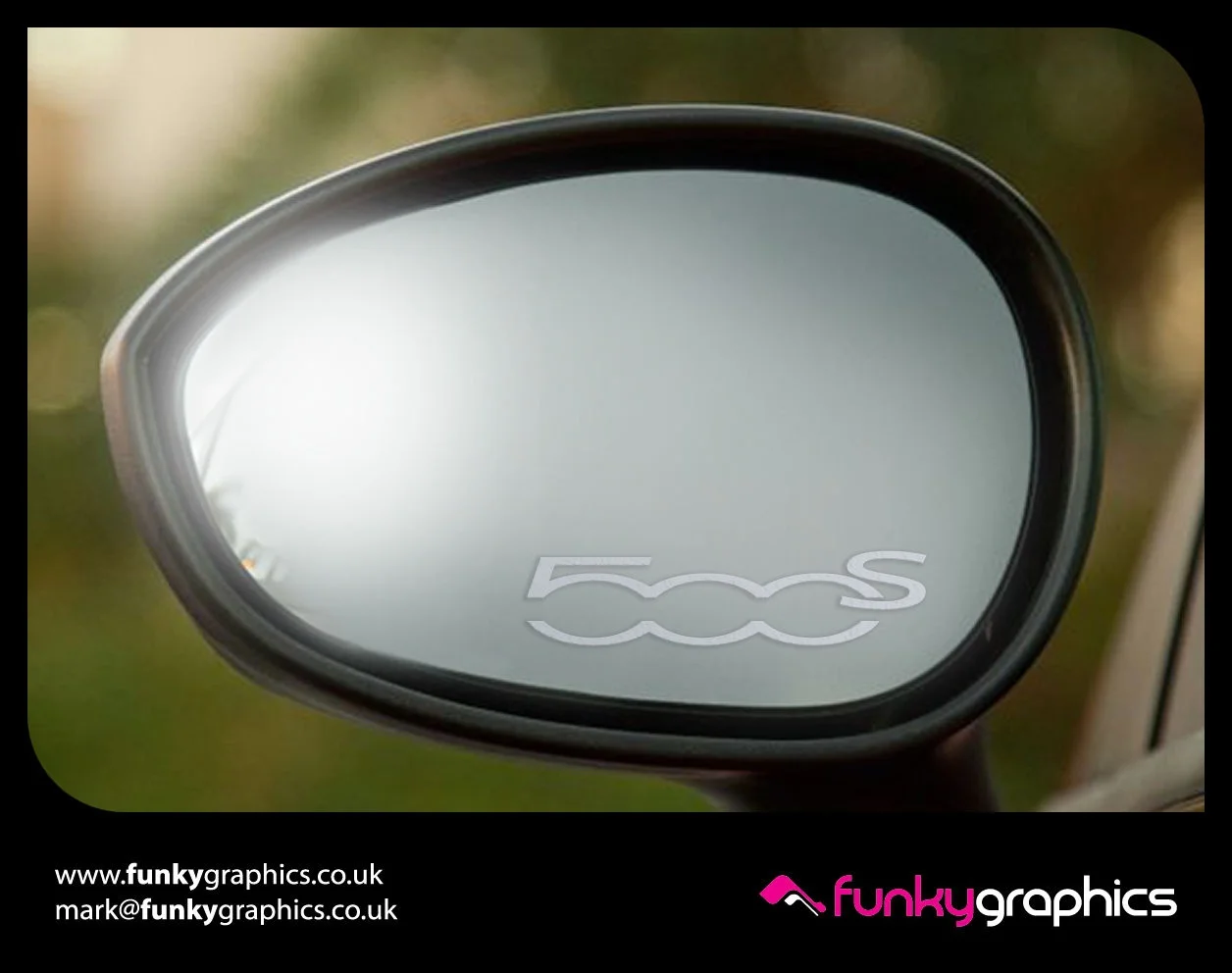 

Для (4 шт.) FIAT 500 S SPORT LOGO MIRROR STICKERS GRAPHICS