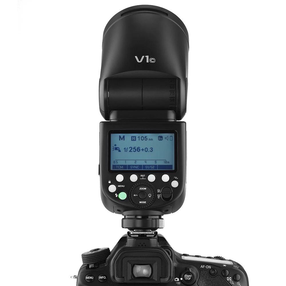 Godox V1 вспышка Speedlight 2 4G ttl HSS литий-ионная круглая головка на камеру для Canon Nikon sony
