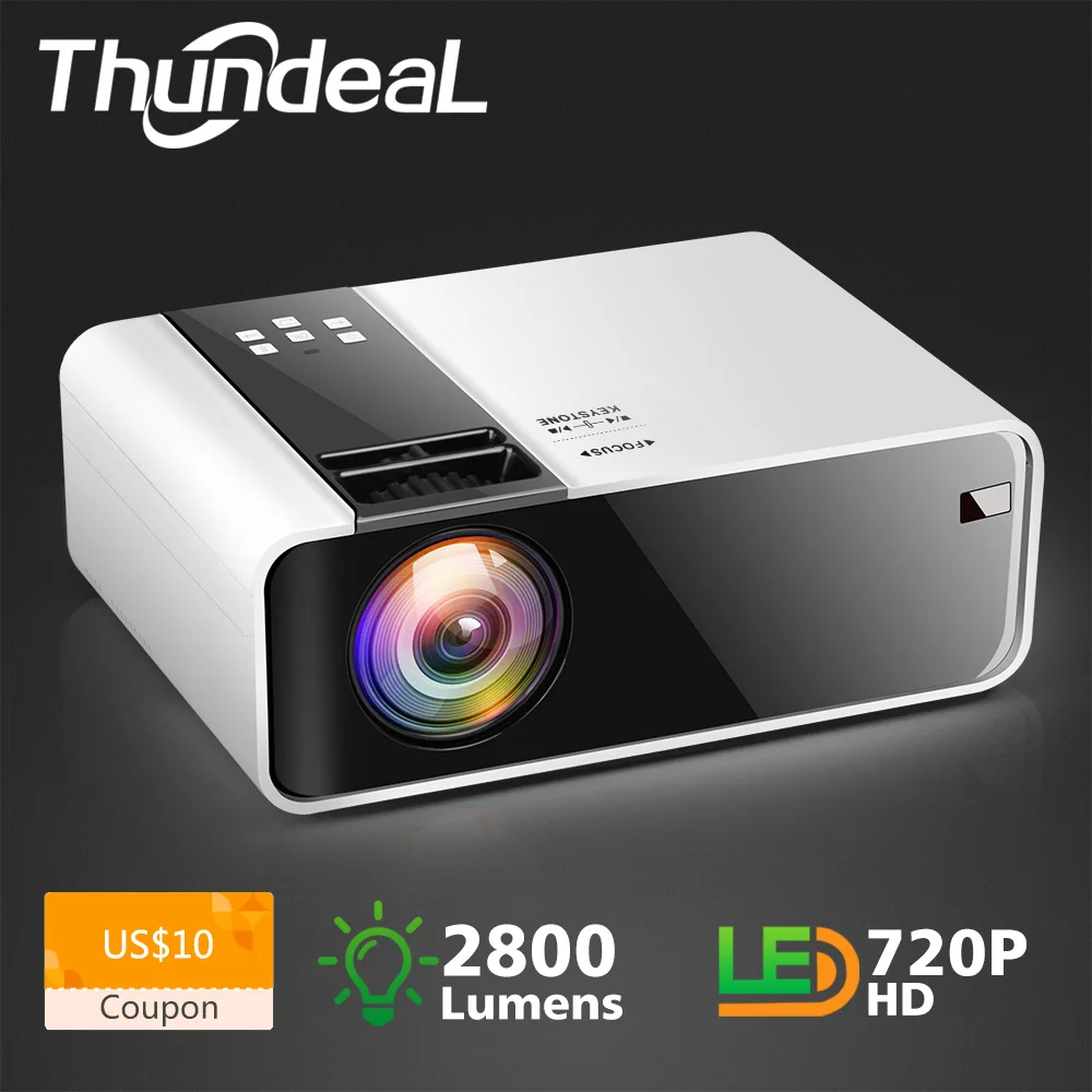 ThundeaL HD мини-проектор TD90 встроенный 1280x720 P светодиодный Android WiFi проектор видео домашний кинотеатр 3D HDMI Видеопроектор