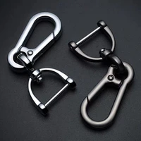 car keychain simple strong carabiner shape key chain climbing hook key chain rings for ford for honda auto car key