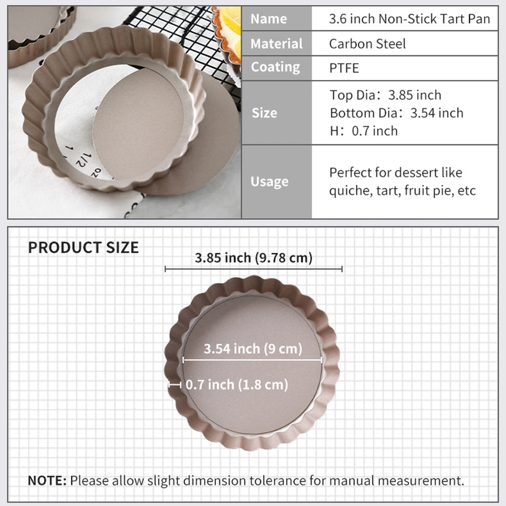 1 шт. 3 5 дюйма практичная мини форма для торта алюминиевая сковорода пирога