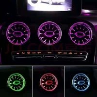 w213 front air conditioner 7 color led ambient light for mercedes benz e class e200 e320 air outlet led light