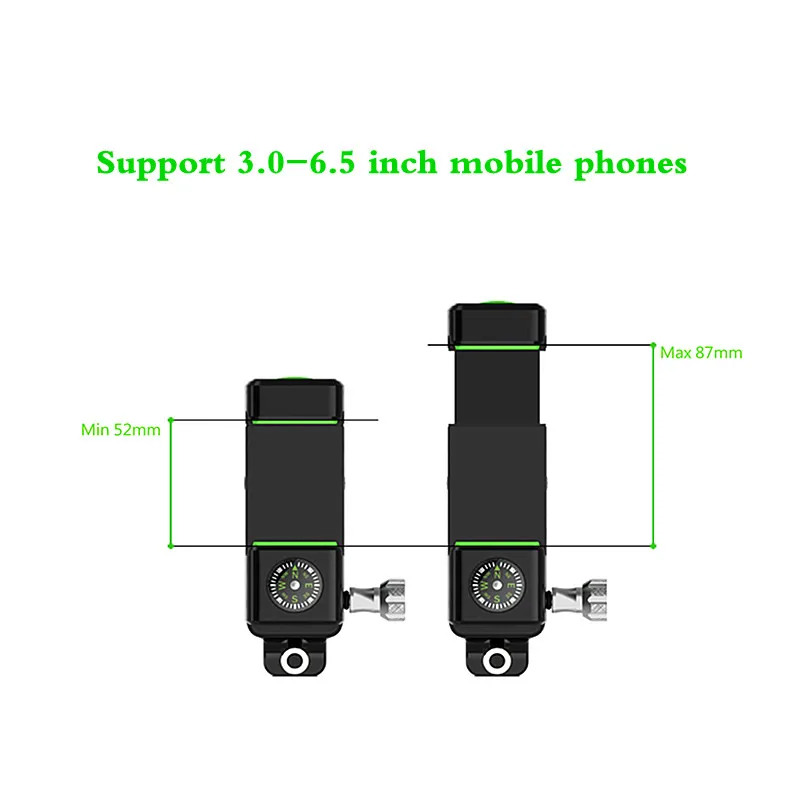 bike phone mount holder motocycle bracket with compass led 360 degrees for iphone 5s fitted hard cover protects mobile stander free global shipping