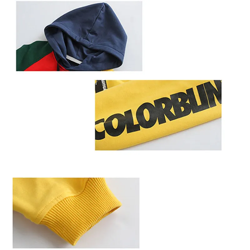 Одежда для мамы и дочки Лоскутная Толстовка с капюшоном высококачественные