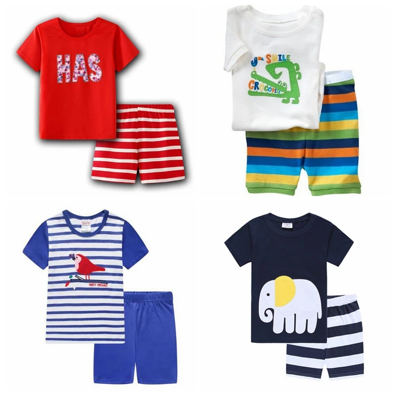 

Пижама детская, для мальчиков и девочек, футболка, шорты, штаны, От 2 до 7 лет