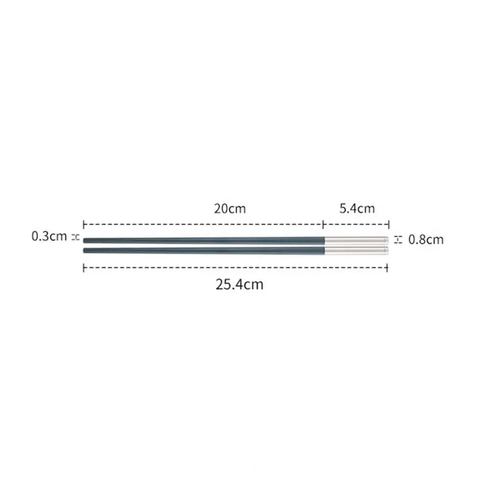 

1 Pair Chopsticks Reusable Temperature Resistance Fiber Glass Kitchen Utensils Food Chopsticks for Home Special alloy chopsticks