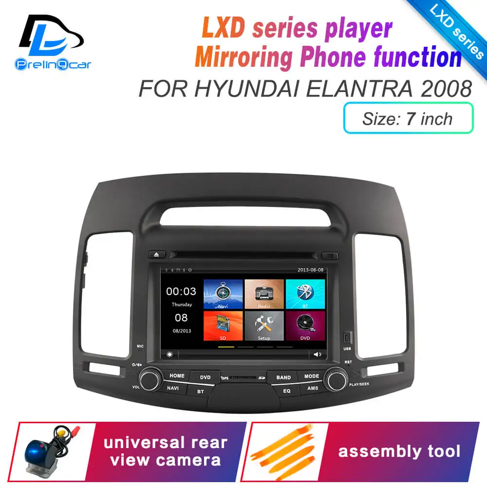 LXD 7inch 08 elantra Android 9,0 DSP 4G Lte мультимедийный dvd-плеер для hyundai elantra 2008 2011 лет автомобильный монитор Радио Стерео навигационная система - Цвет: LXD 7inch 08 elantra