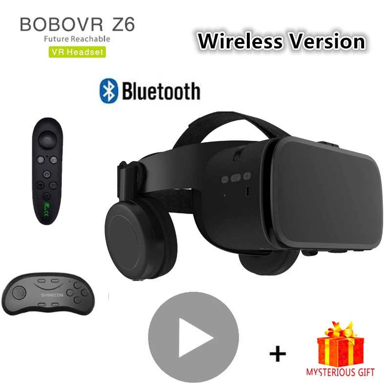 3d очки виртуальной реальности BOBO VR Z6 Беспроводная стереогарнитура с поддержкой