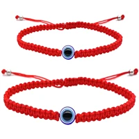 trendy 1pc evil eye bracelet for women red string rope bracelets handmade adjustable lucky mal de ojo bracelets unisex jewelry