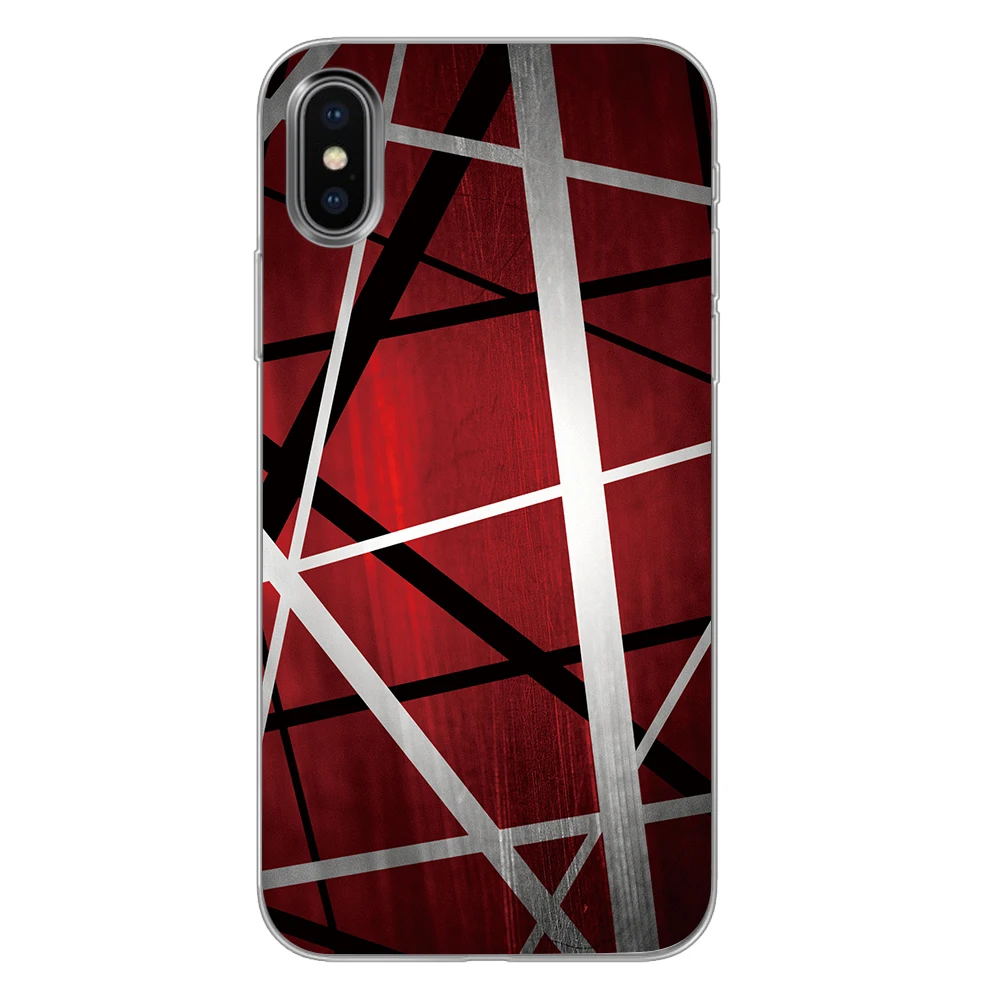 12 Силиконовые чехлы для телефонов Van Halen в полоску для iPhone 5 5S SE 6 6s 7 8 Plus X XS Max XR задняя крышка - Цвет: 12