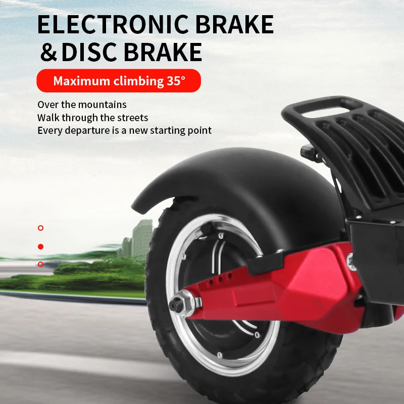 JEOWAK электрический скутер 3200 Вт сильная мощность IPX5 Водонепроницаемый складной