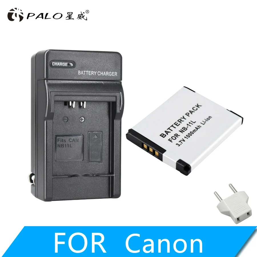 PALO NB-11L 1 шт. цифровой камеры батарея+ зарядное устройство для Canon SX430 IXUS 265 185 180 175 132 140 135 IXUS 240 245 Гц A2300 2400 2500 - Цвет: 1 charger 1 battery