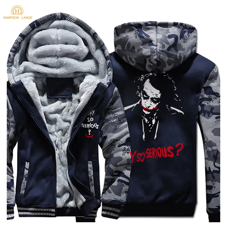 Толстая Толстовка Бэтмен 2 Joker Heath Ledger уличная одежда в стиле хип хоп 2020 зимняя