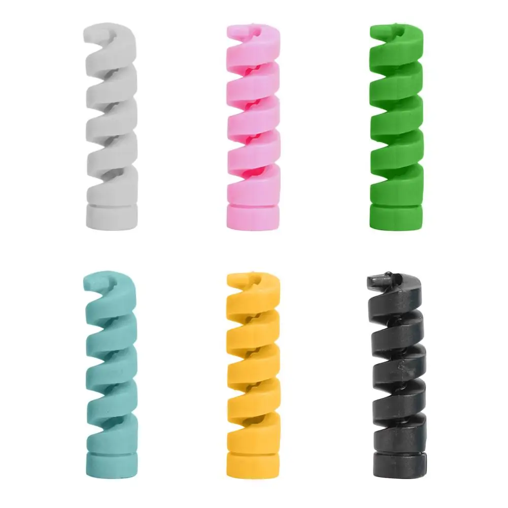 Спиральный кабель протектор для Apple iPhone USB зарядный провод защита восхитительный