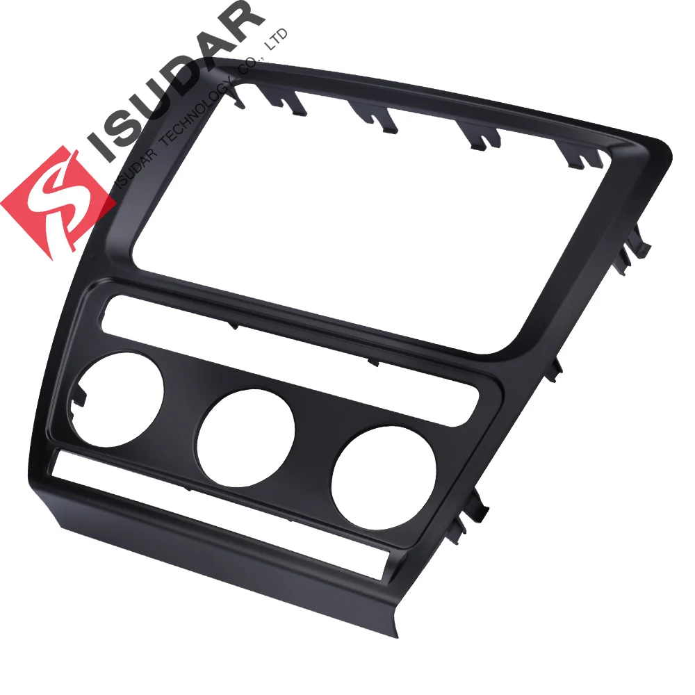 ISUDAR 2din Авторадио Fascia ДЛЯ Skoda/Octavia 2007 аудио стерео панель монтаж комплект приборной