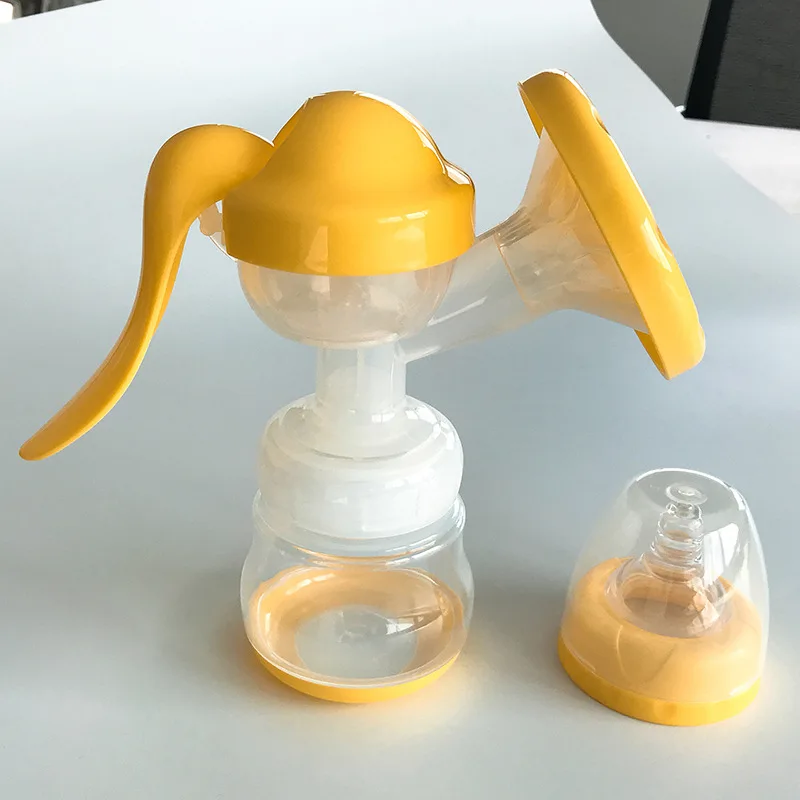 

P.P. Material Manual Breast Pump Powerful Baby Nipple Suction 150ml Feeding Milk Bottles Breasts Pumps Bottle Sucking