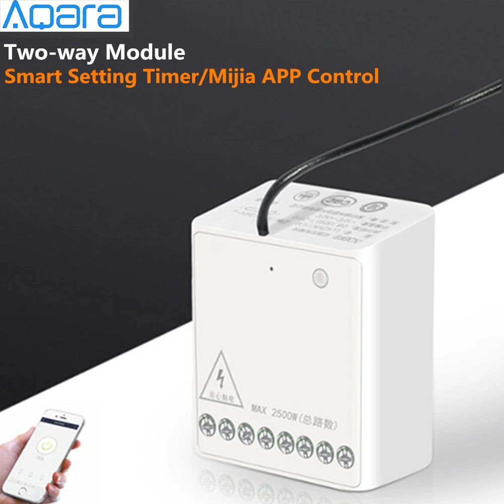 Aqara двусторонний модуль, умная Настройка, таймер, приложение, управление Zigbee, беспроводной контроллер, несколько устройств для Mi Home kit
